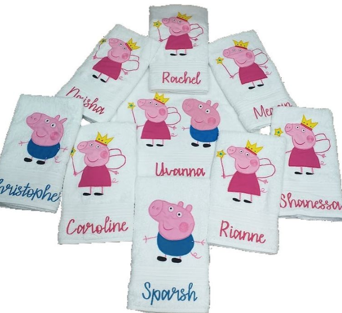 Peppa pig bath towel hot sale